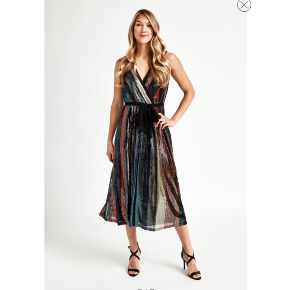 Colorful Midi Dress - Picture 4 of 5